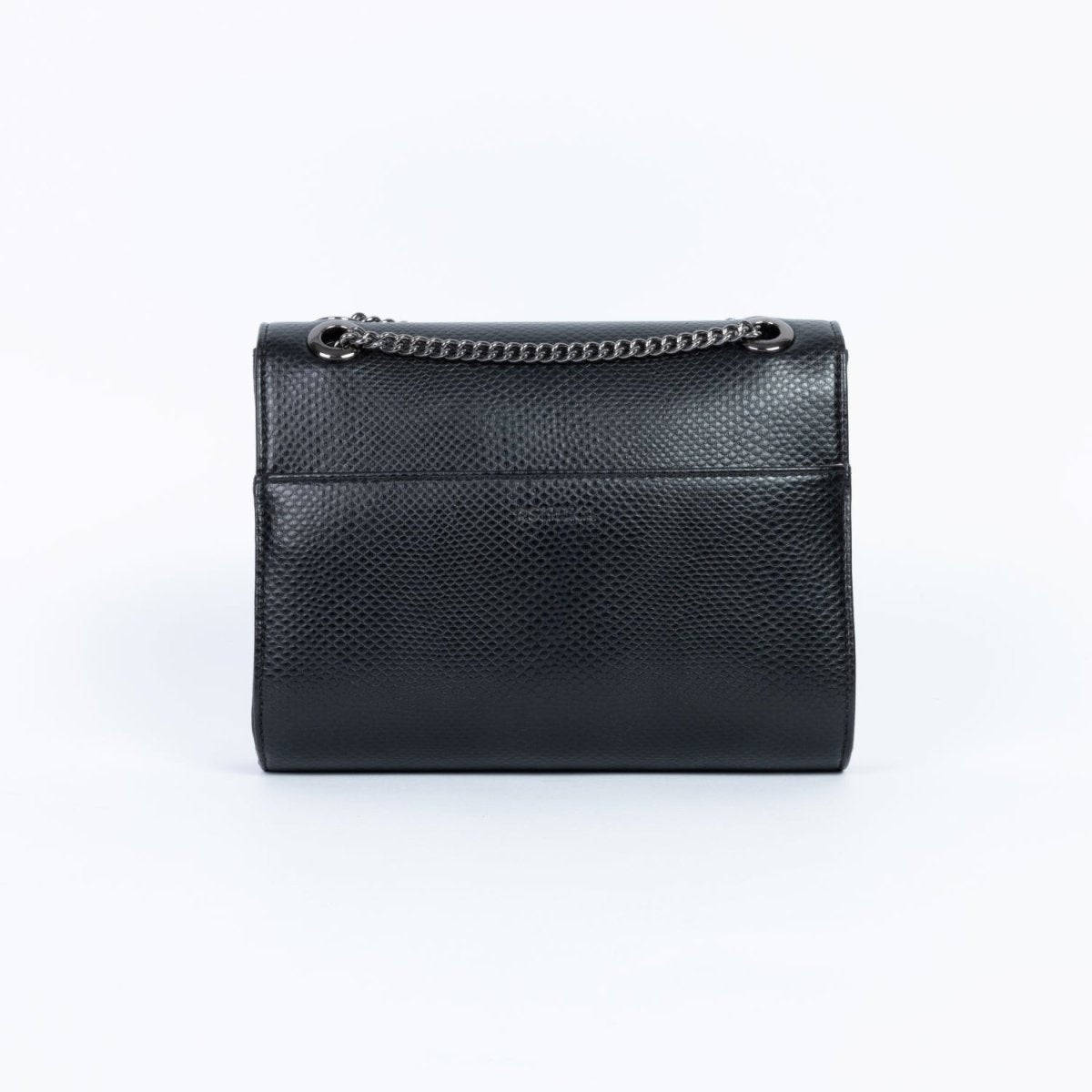Mini Paname Lézard Noir – sac vegan compact vue arrière, maroquinerie durable Ashoka Paris