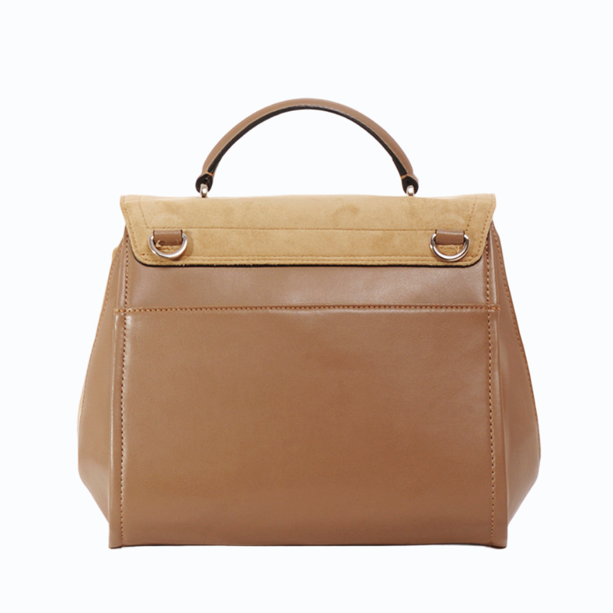 Sac paname taupe en matières végétales