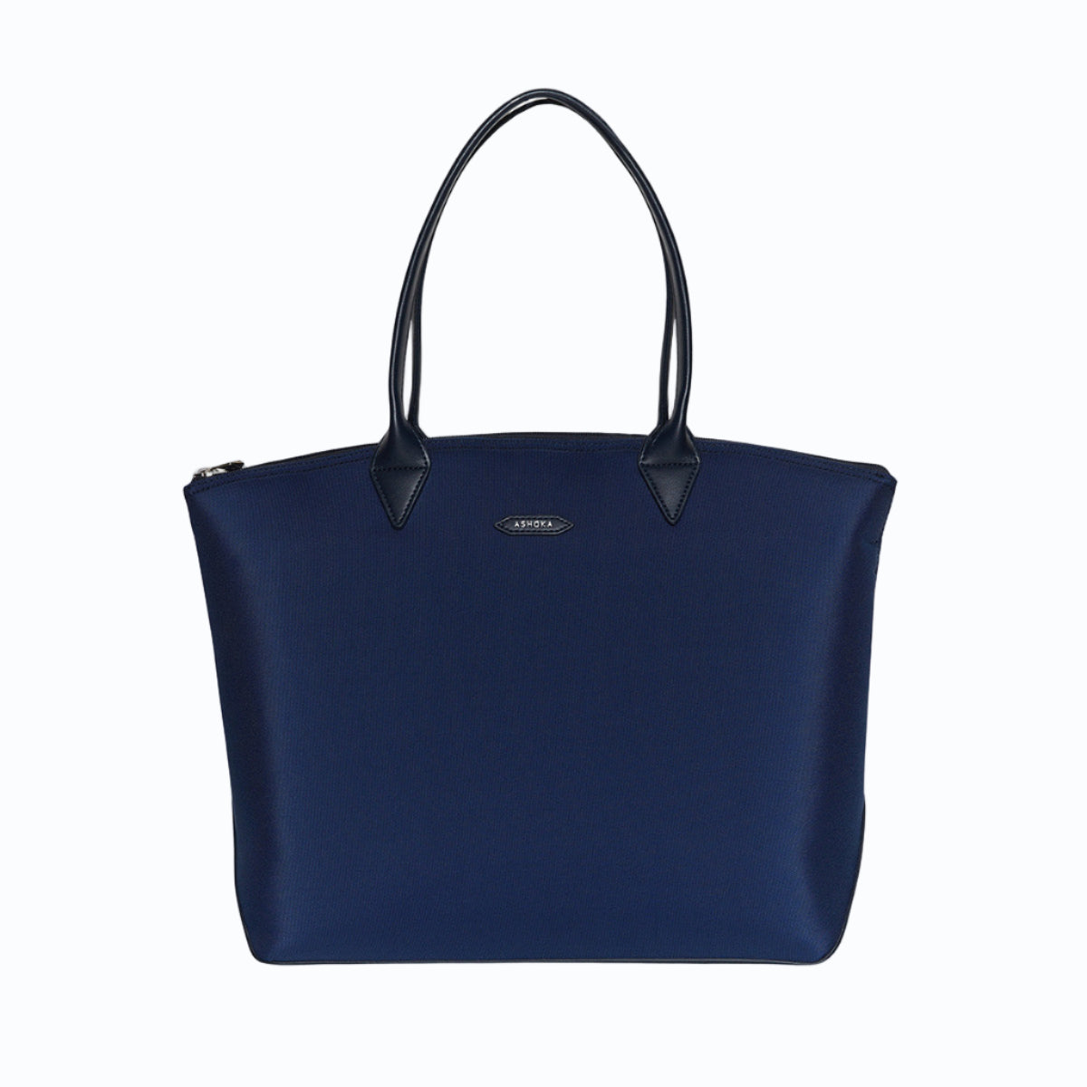 Sac cabas vegan pour femme Jolly Apple Skin et Nylon recyclé bleu marine, sans cuir, éthique, écoresponsable, écologique, recyclé et sans cruauté