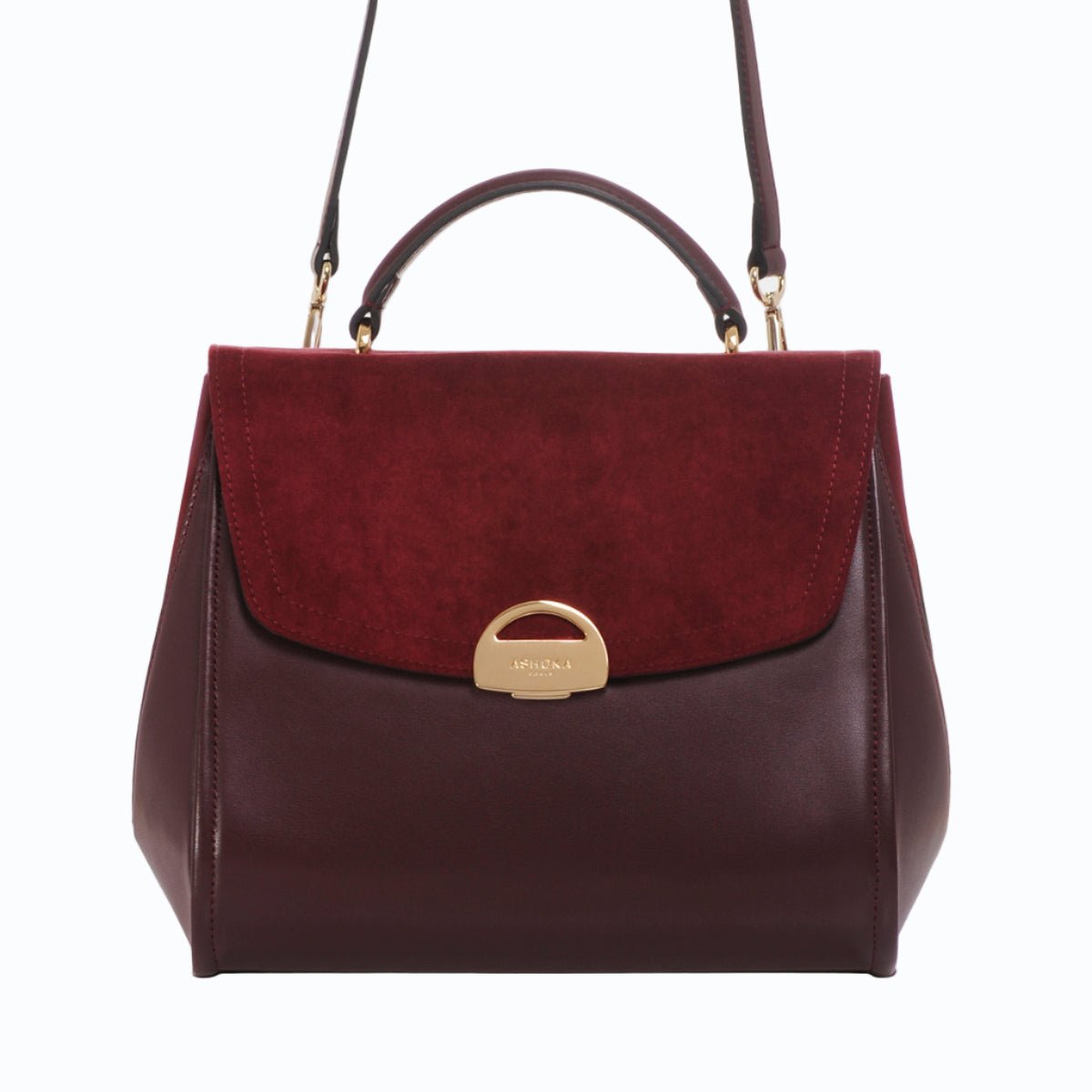 Sac à main vegan Paname Oxymore bordeaux - maroquinerie végane et éthique