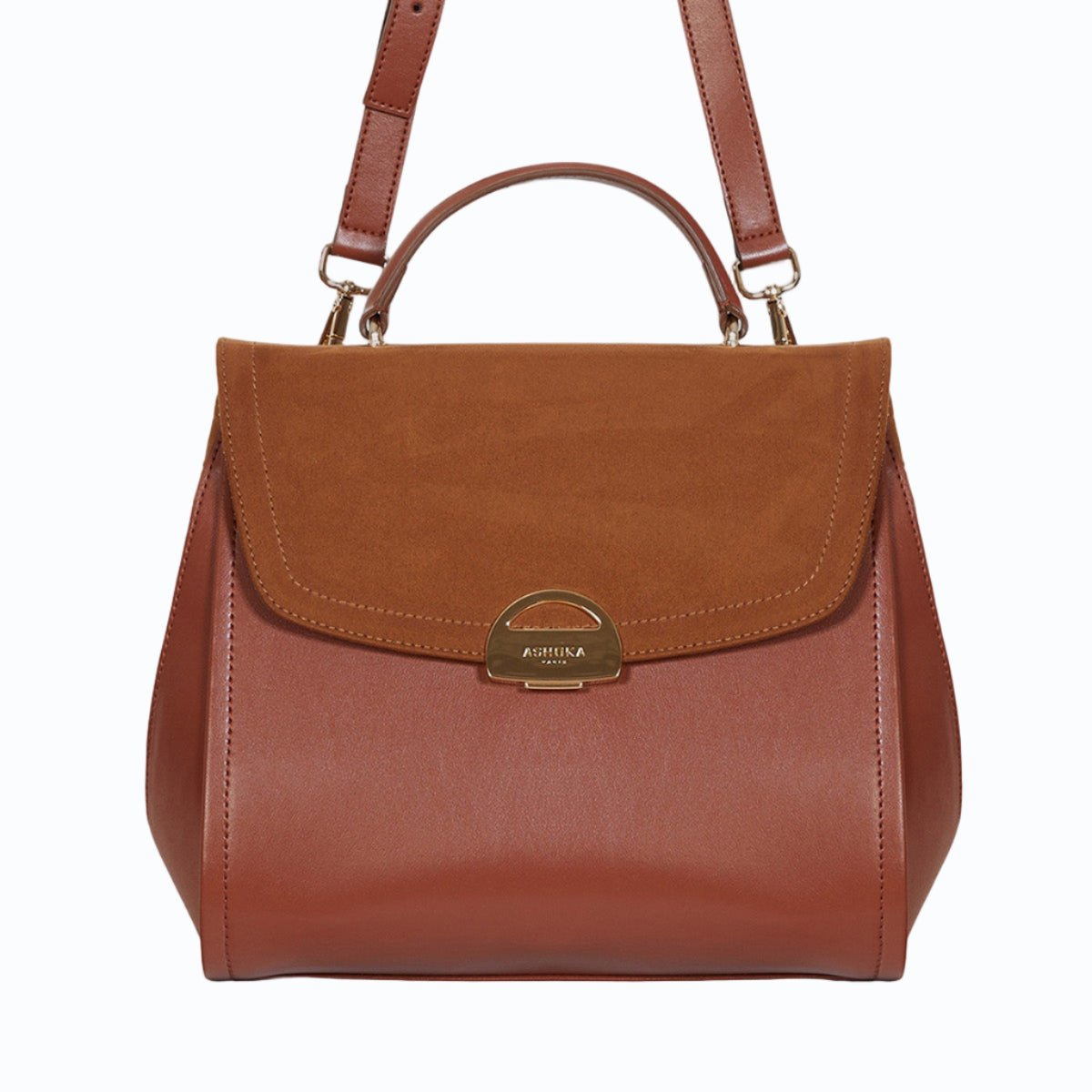 Sac à main vegan Paname oxymore Apple skin camel - éthique, écoresponsable, écologique, recyclé et sans cruauté