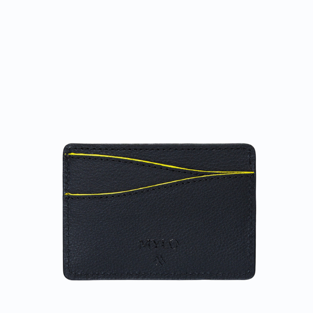 Porte-carte Mylo™️ jaune en mycélium, structure souterraine des champignons - éthique, écoresponsable, écologique, durable et sans cruauté