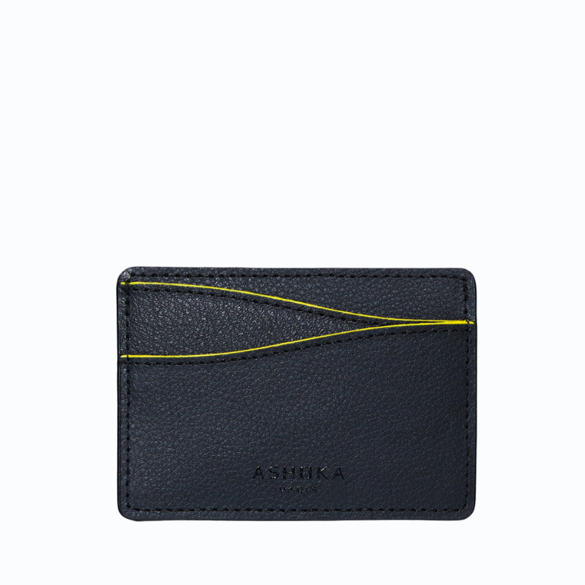 Porte-carte Mylo™️ jaune en mycélium, structure souterraine des champignons - éthique, écoresponsable, écologique, durable et sans cruauté
