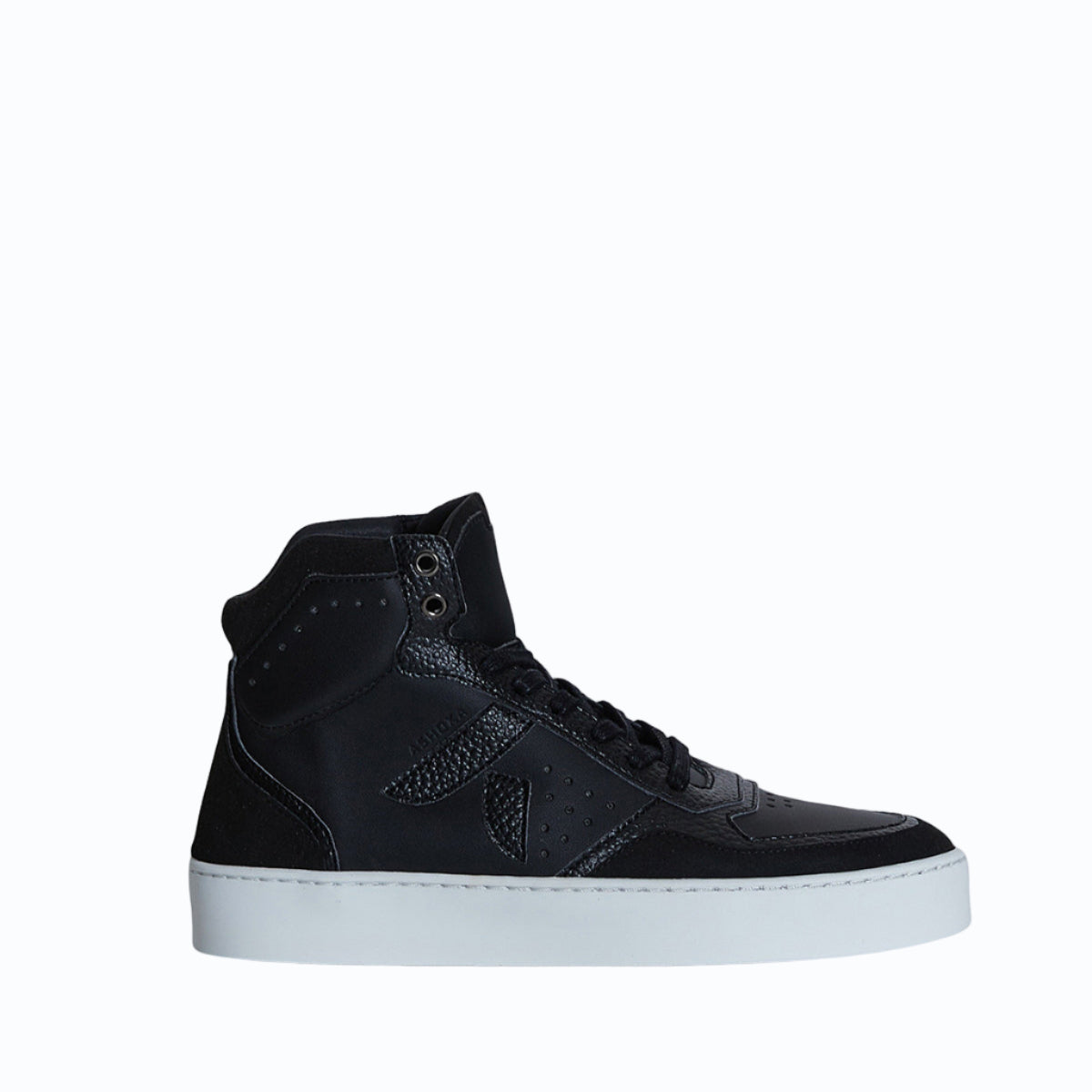 Sneaker vegan montante Matéo Noire – chaussure éthique biosourcée et recyclée