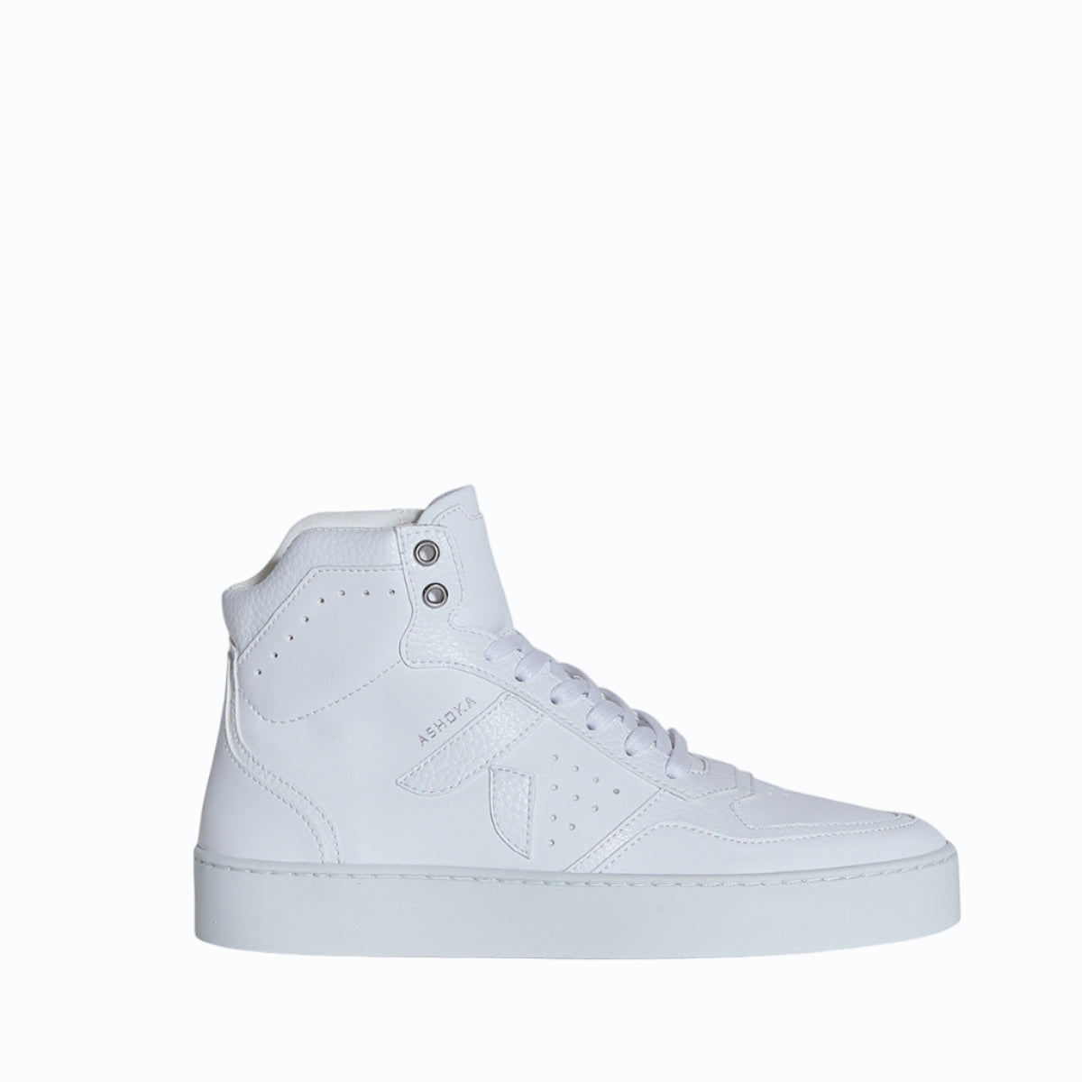 Sneaker vegan montante Matéo Blanche – chaussure éthique biosourcée et recyclée
