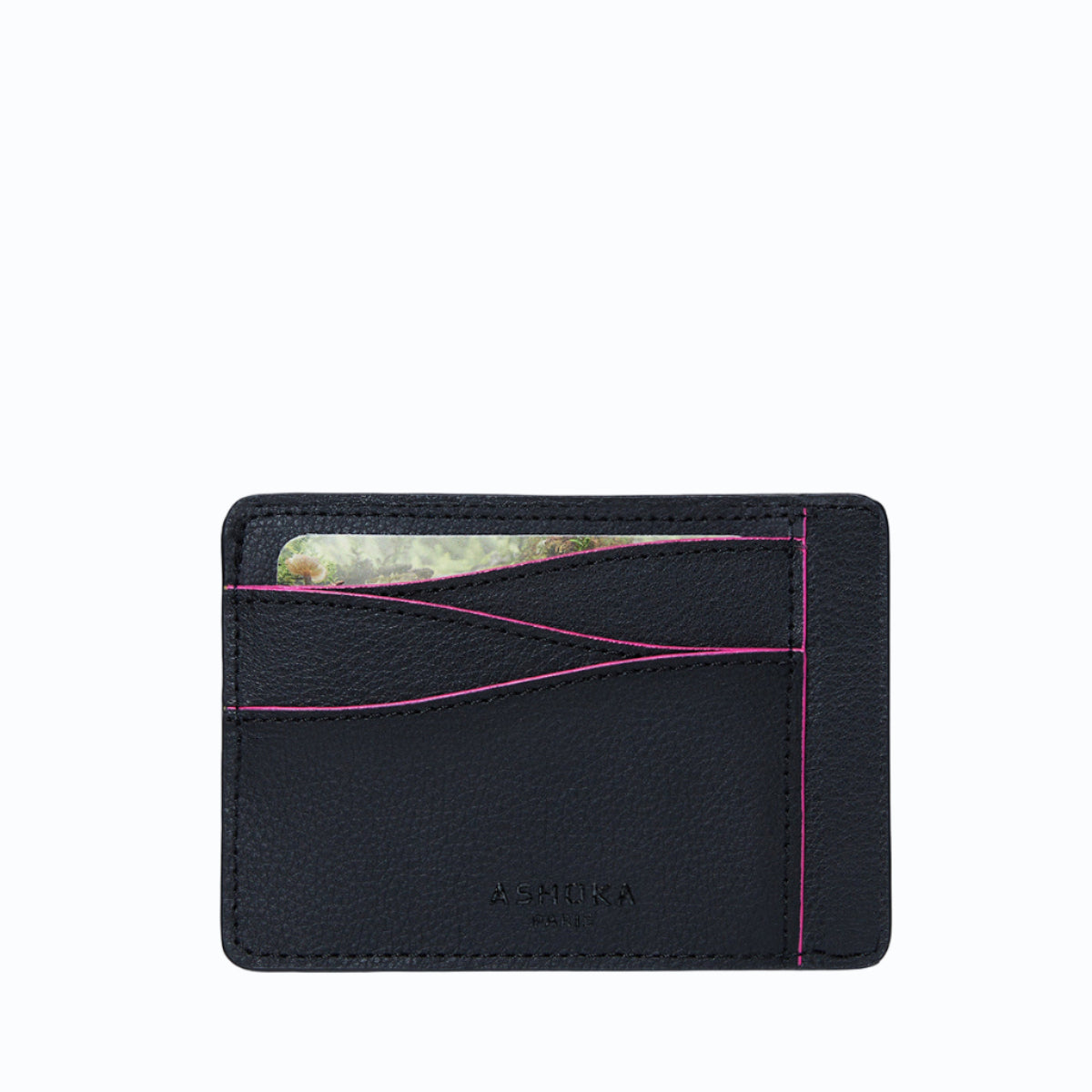 Grand porte-carte Mylo™️ rose en mycélium, structure souterraine des champignons - éthique, écoresponsable, écologique, durable et sans cruauté