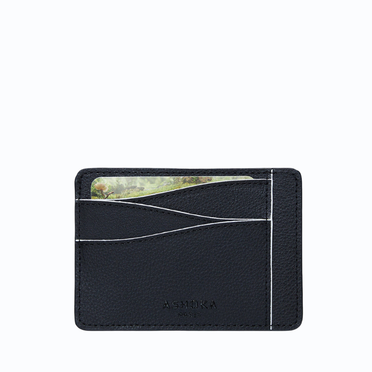 Grand porte-carte Mylo™️ blanc en mycélium, structure souterraine des champignons - éthique, écoresponsable, écologique, durable et sans cruauté