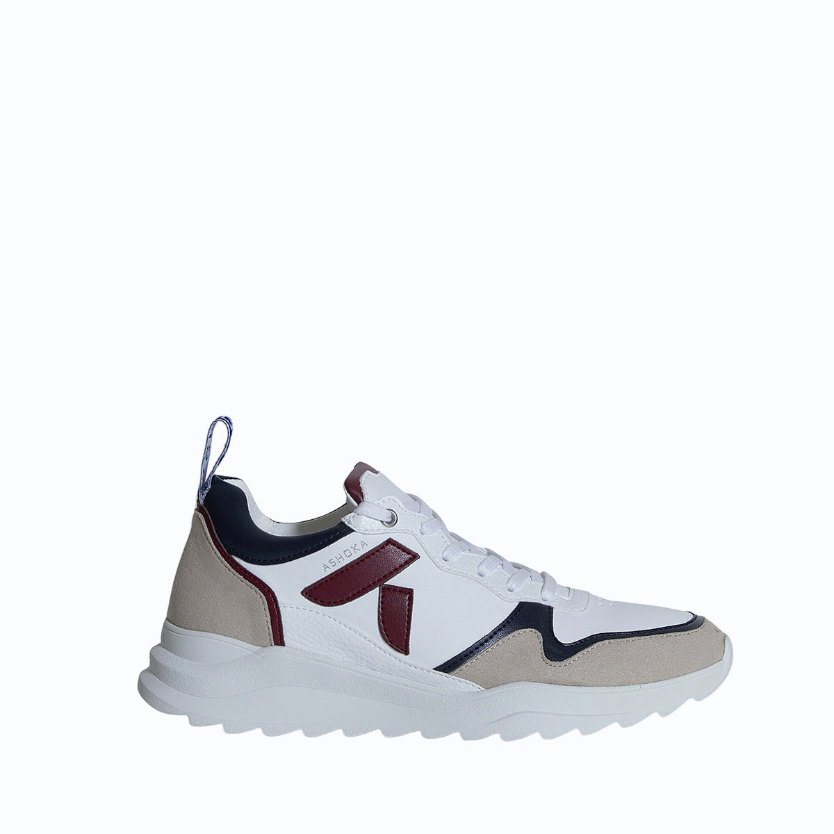 Sneaker vegan Lewis Bordeaux & Marine – chaussure running écoresponsable biosourcée et recyclée