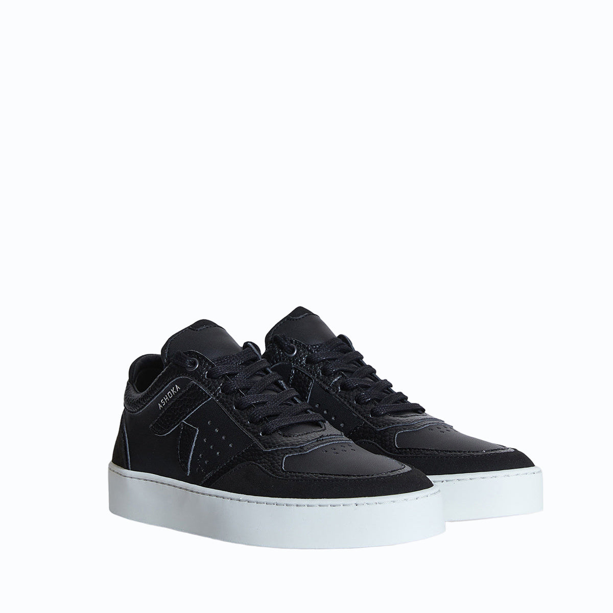 Chaussures vegan Matéo Basse Noires – baskets écoresponsables en matières recyclées