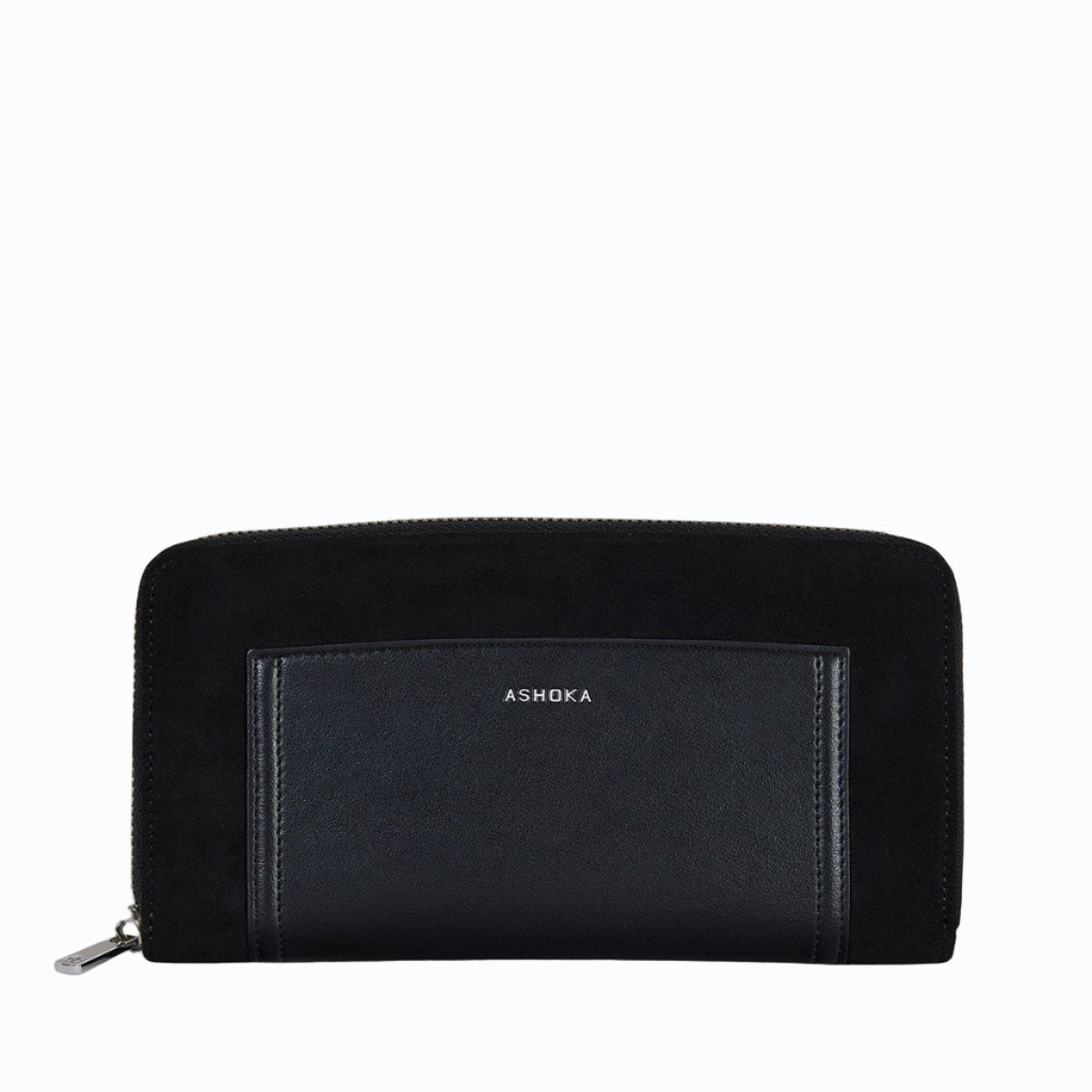 Portefeuille-Compagnon Oxymore noir Apple Skin lisse, éthique écologique recyclé et  écoresponsable.