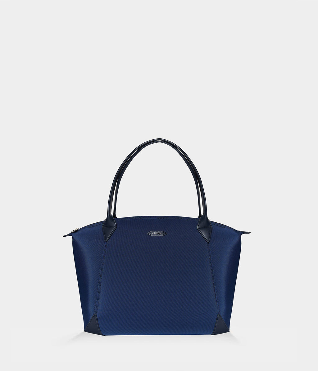 Sac vegan pour femme Journey Kromatik Apple Skin et Nylon recyclé bleu marine, sans cuir, éthique, écoresponsable, écologique, recyclé et sans cruauté