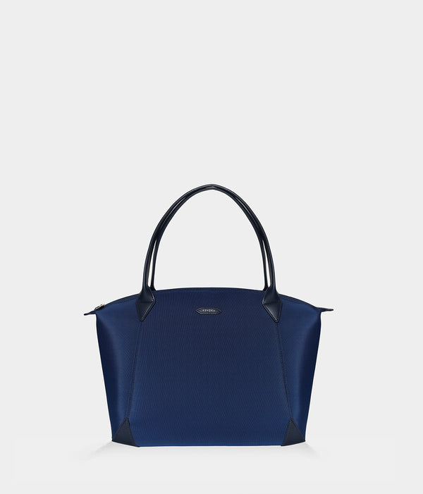 Sac vegan pour femme Journey Kromatik Apple Skin et Nylon recyclé bleu marine, sans cuir, éthique, écoresponsable, écologique, recyclé et sans cruauté