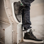 Sneaker Matéo montante biosourcée & recyclée noire - Tennis éthique, écoresponsable et vegan