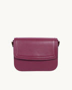 Sac Brigitte Couture Bordeaux en Uppeal, à base de pomme, vu de face