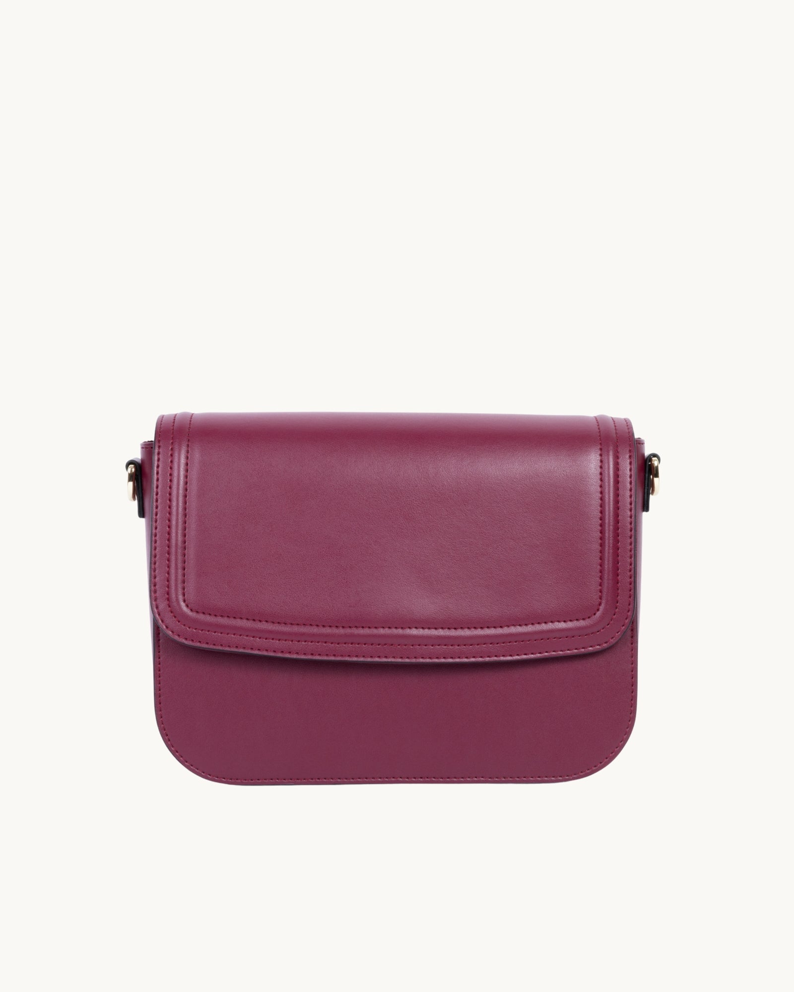 Sac Brigitte Couture Bordeaux en Uppeal, à base de pomme, vu de face