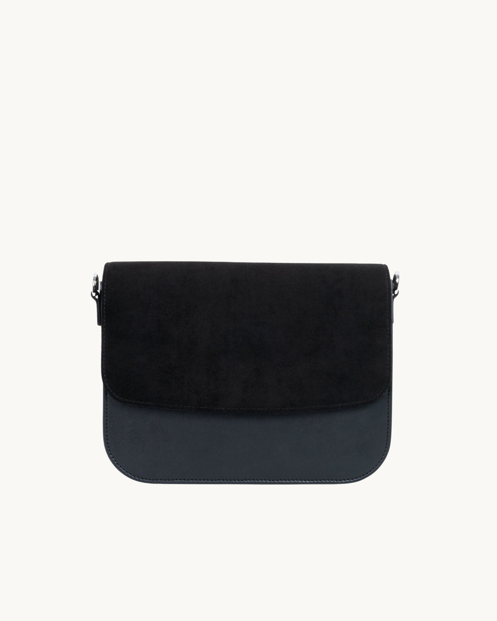 Sac Brigitte Oxymore Noir en Uppeal, à base de pomme, vu de face