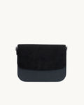 Sac Brigitte Oxymore Noir en Uppeal, à base de pomme, vu de face