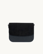 Sac Brigitte Oxymore Noir en Uppeal, à base de pomme, vu de face