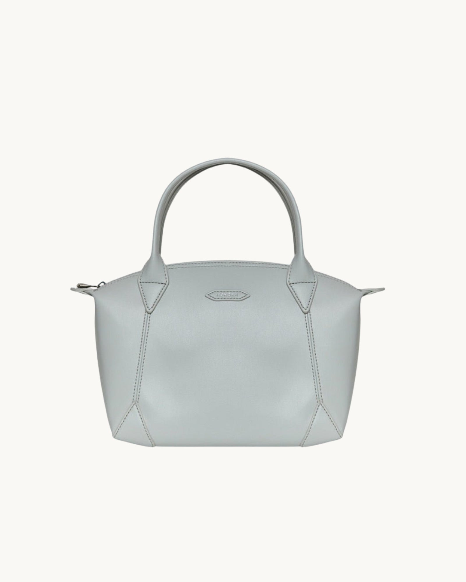 Sac Pretty Gris Perle en Uppeal, à base de pomme, vu de face