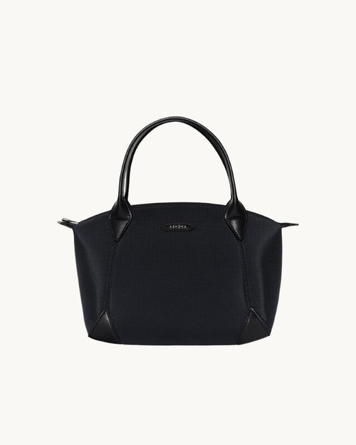 Sac Pretty Noir en Uppeal et nylon, à base de pomme, vu de face