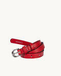 Ceinture Rouge pour femme en Uppeal, à base de pomme, vu de face