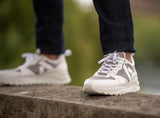 Running sneakers Lewis blanche - Running éthique, écoresponsable et vegan.