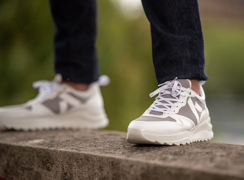 Running sneakers Lewis blanche - Running éthique, écoresponsable et vegan.