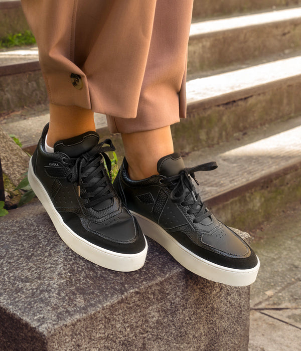 Sneaker Matéo low biosourced &amp; recycled black