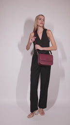Brigitte couture bordeaux - sac vegan style chic Parisien