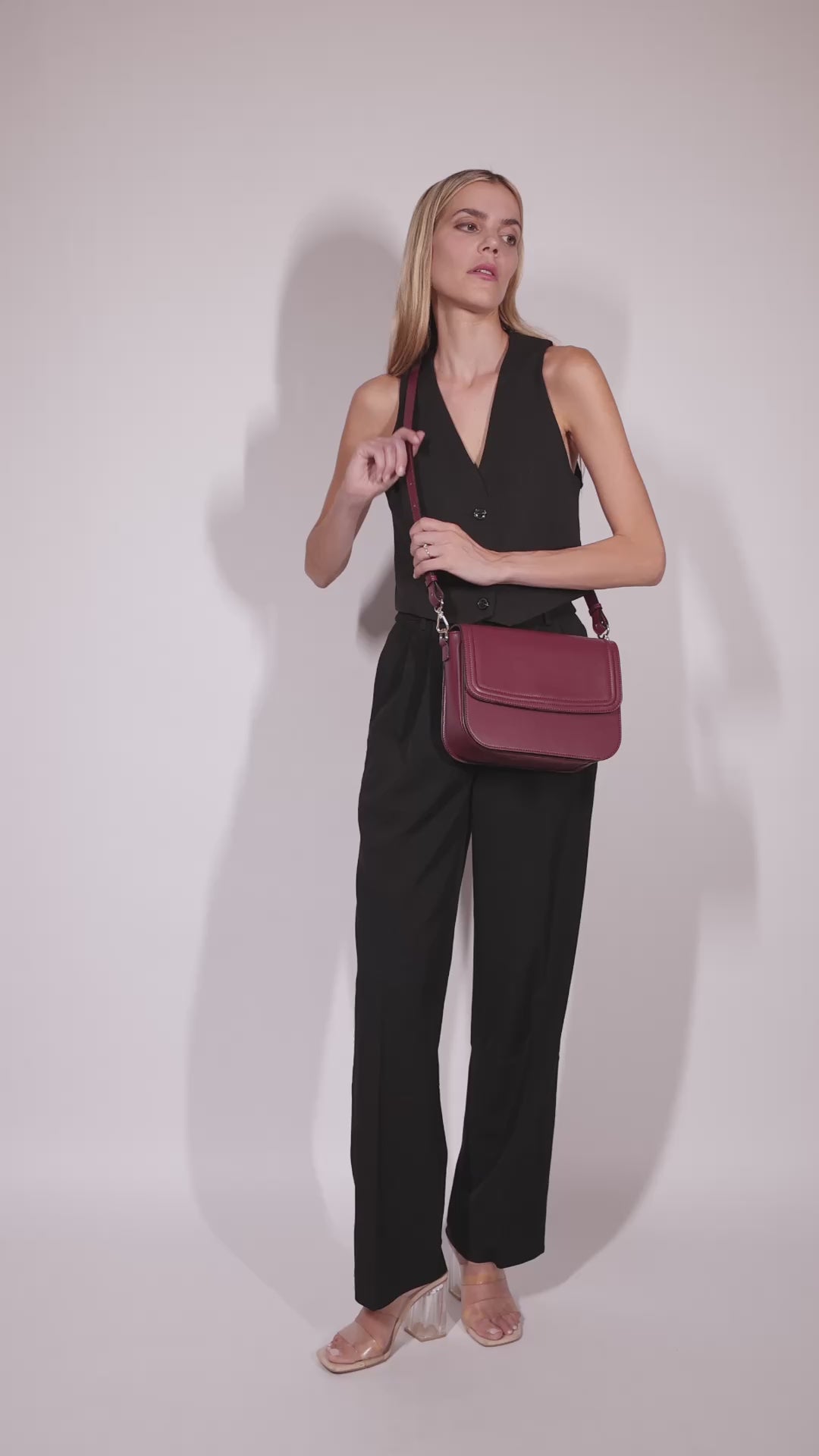Brigitte couture bordeaux - sac vegan style chic Parisien