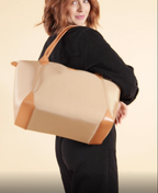 Sac vegan femme Journey Uppeal cuir vegan de pomme et Nylon recyclé Caramel