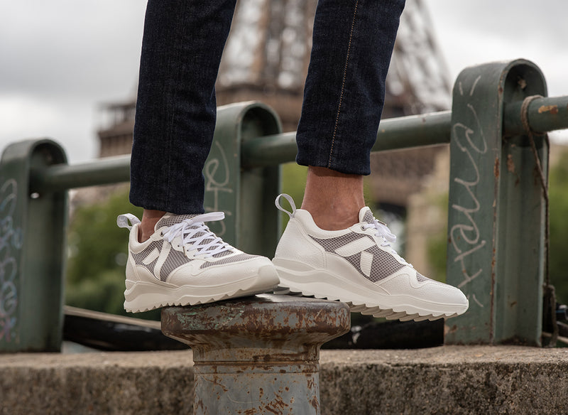Running sneakers Lewis blanche - Running éthique, écoresponsable et vegan.