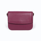 Sac à main vegan bordeaux Brigitte Couture, design chic et intemporel