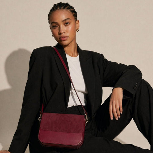Sac Brigitte Oxymore Uppeal™ Bordeaux - Ashoka Paris