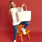 Sac cabas vegan pour femme Jolly Apple Skin blanc, sans cuir, éthique, écoresponsable, écologique, recyclé et sans cruauté