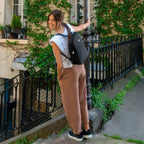 Sac à dos vegan pour femme Lively Uppeal et nylon recyclé noir sans cuir, éthique, écoresponsable, écologique, recyclé et sans cruauté