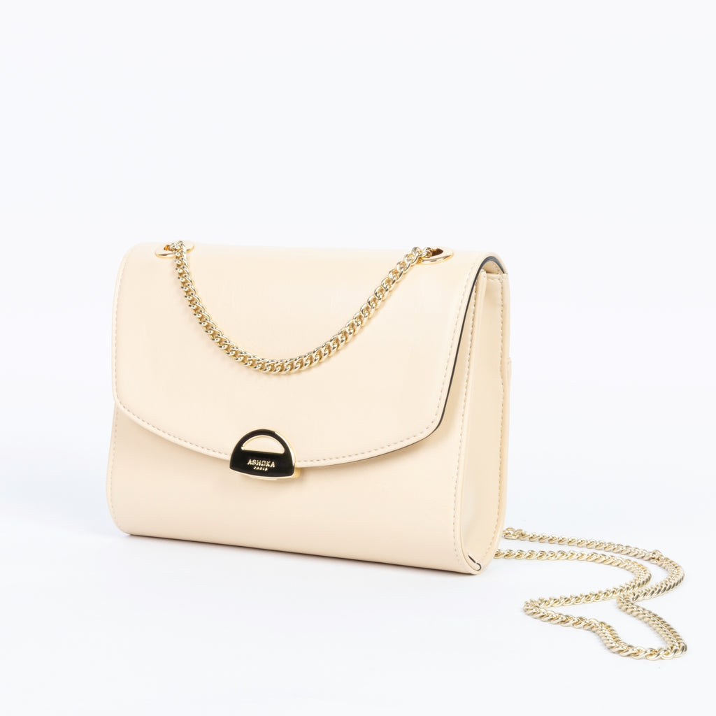Sac Mini Paname Bambou Sable – sac vegan écoresponsable avec chaîne en laiton