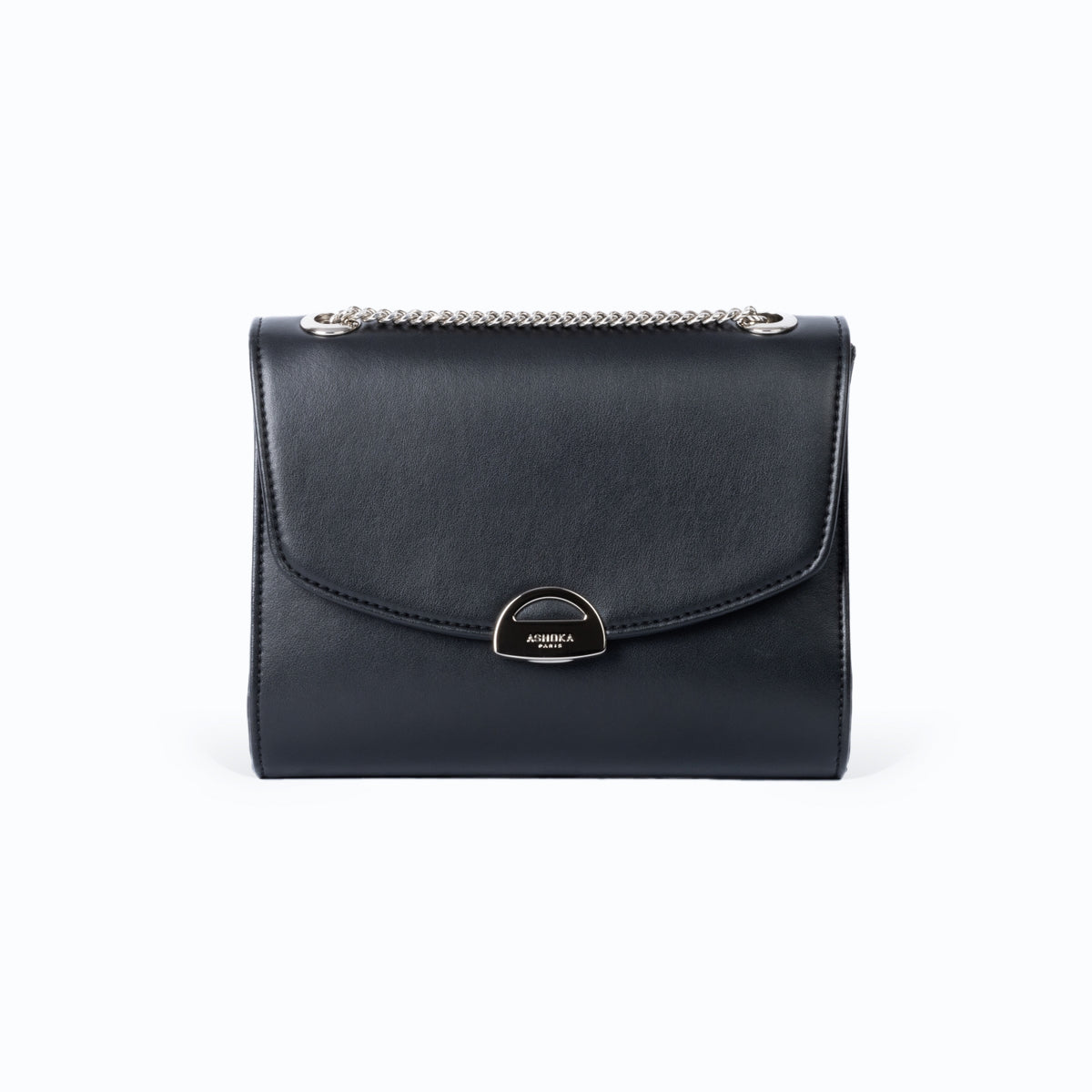 Mini Paname Noir – sac bandoulière vegan femme en Uppeal™, maroquinerie éthique Ashoka Paris