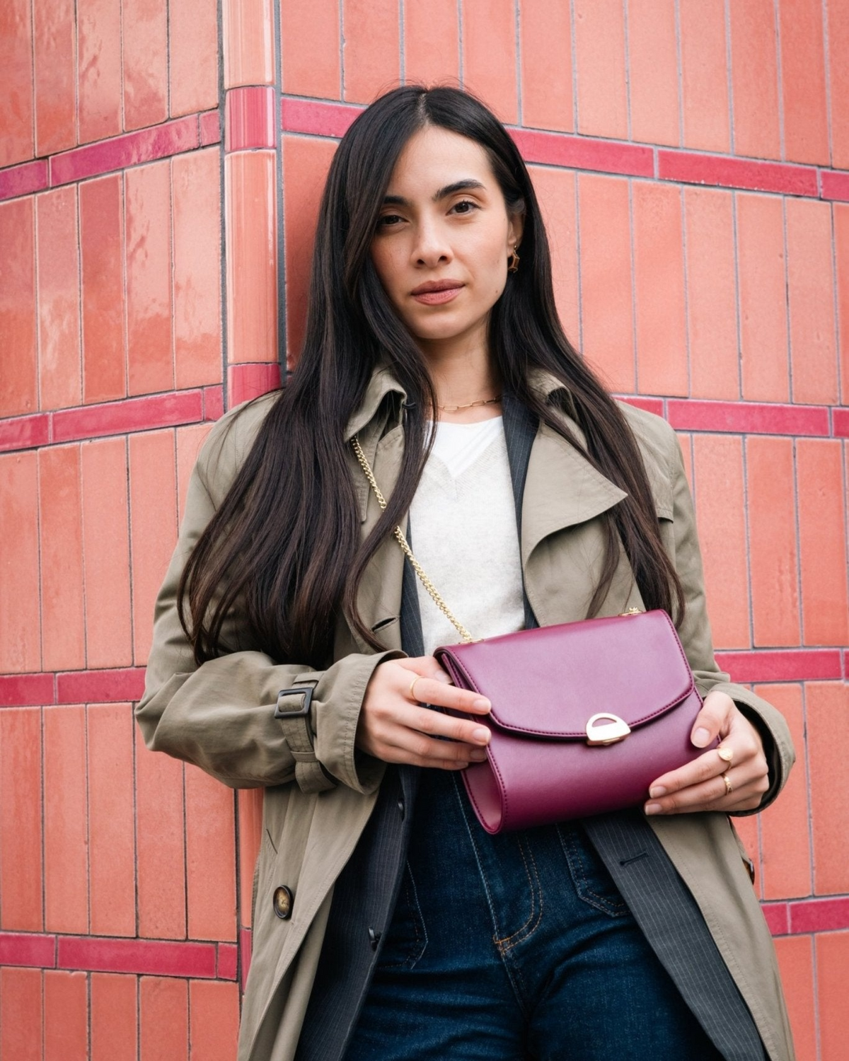 Sac Mini Paname Ashoka Paris couleur bordeaux