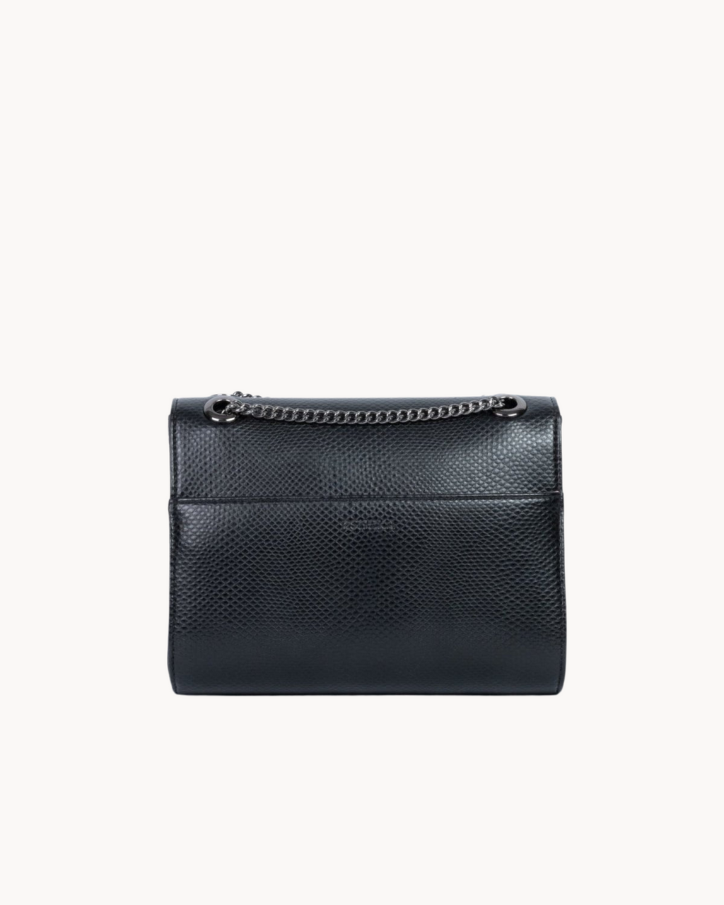 Sac à main Mini Paname Lézard Noir en Uppeal™, vue de dos