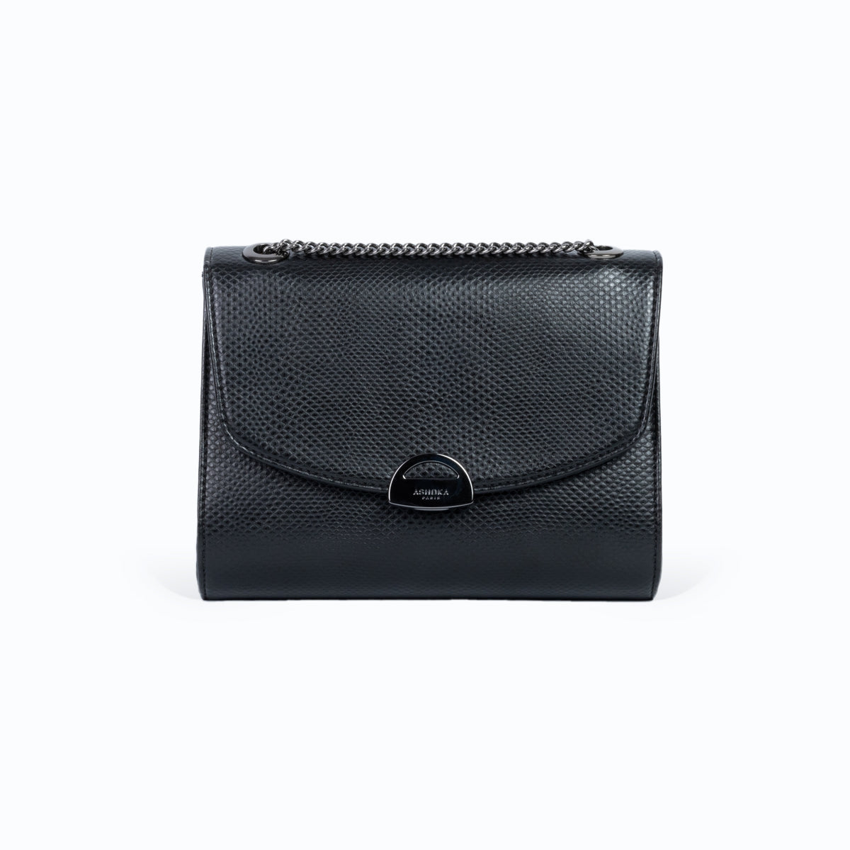 Mini Paname Lézard Noir – sac bandoulière vegan femme en Uppeal™, format compact et élégant Ashoka Paris