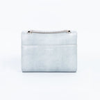 Mini Paname Lézard Bleu-Gris – sac vegan compact vue arrière, maroquinerie durable Ashoka Paris