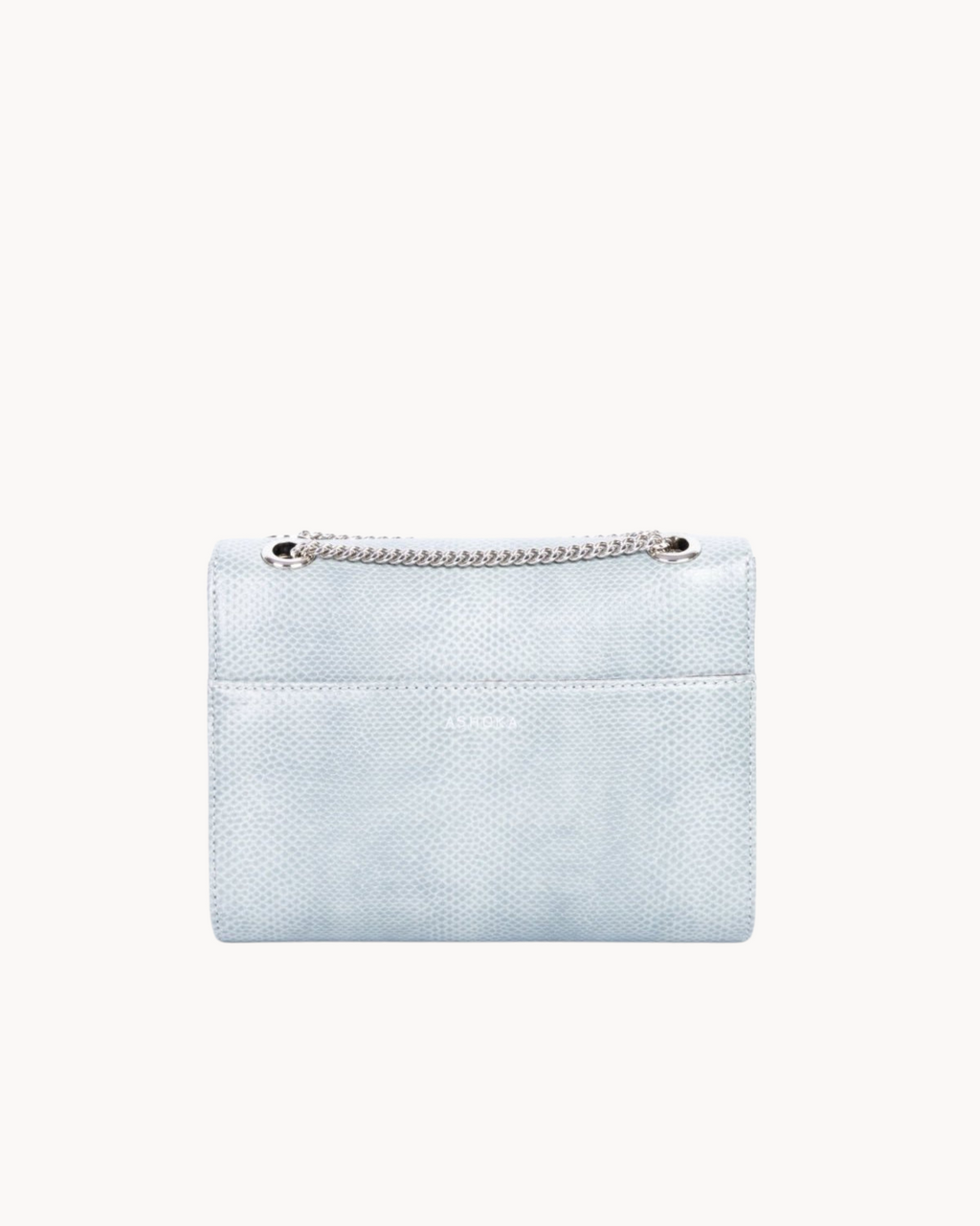 Sac Mini Paname Lézard Bleu en Uppeal™, vu de dos