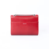 Sac vegan femme Mini Paname Lézard Rouge – vue arrière, design élégant et durable