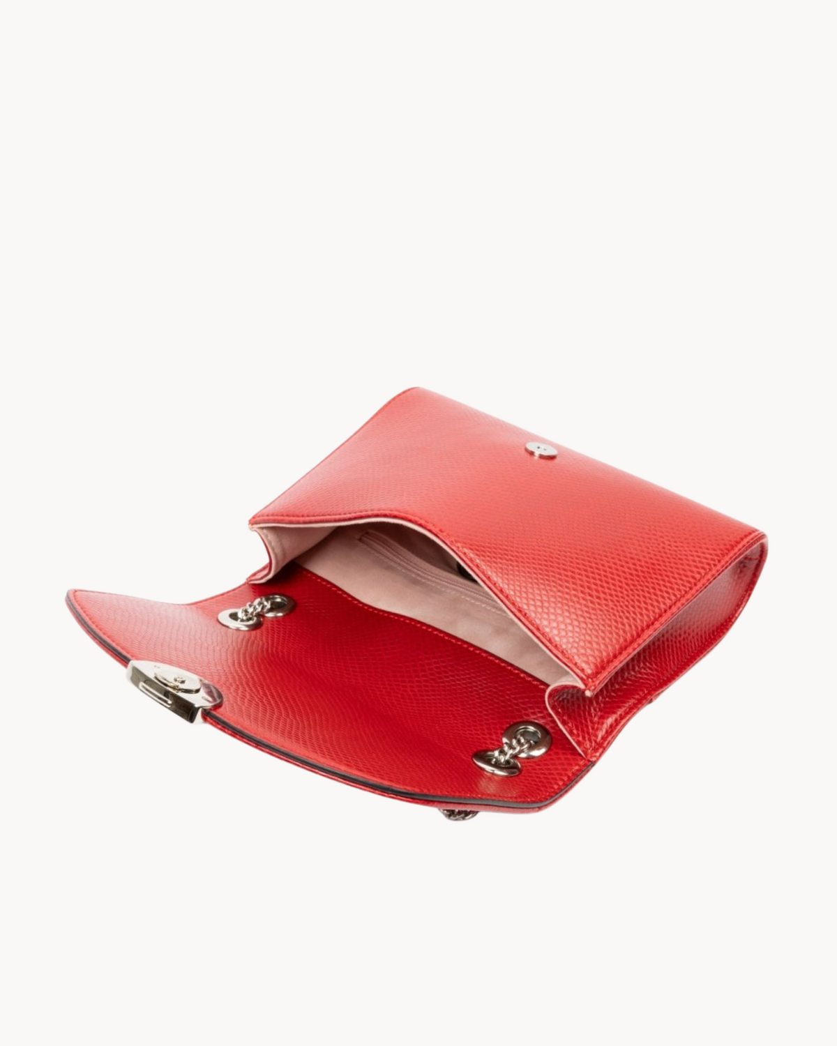 Mini Paname Lézard Rouge – sac bandoulière vue intérieure