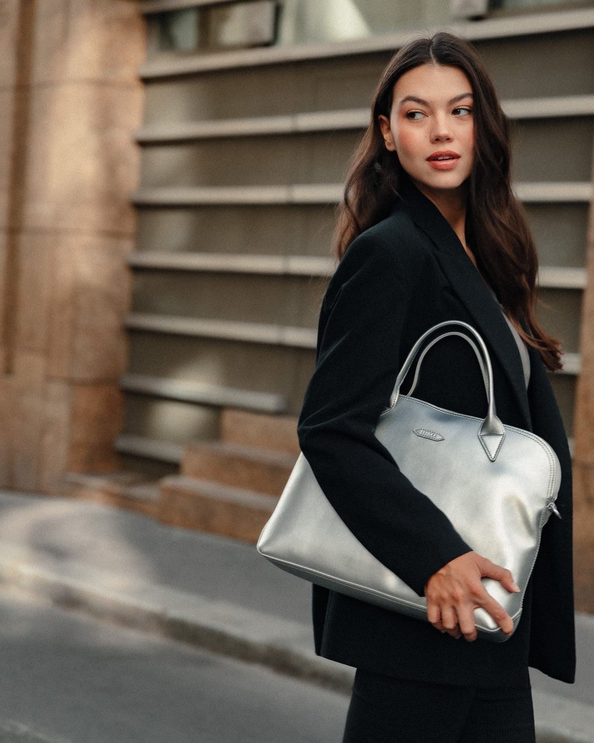 City Full Uppeal™ Briefcase Silver