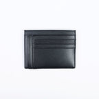 Petit porte-cartes femme en Apple Skin noir, design parisien, durable et cruelty-free.