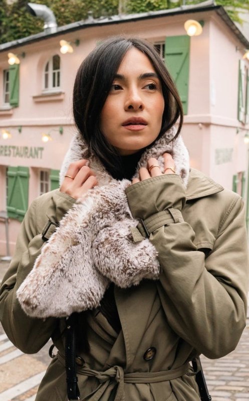 écharpe vegan, intemporel et chic