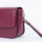 Brigitte Couture - sac vegan bordeaux style Parisien