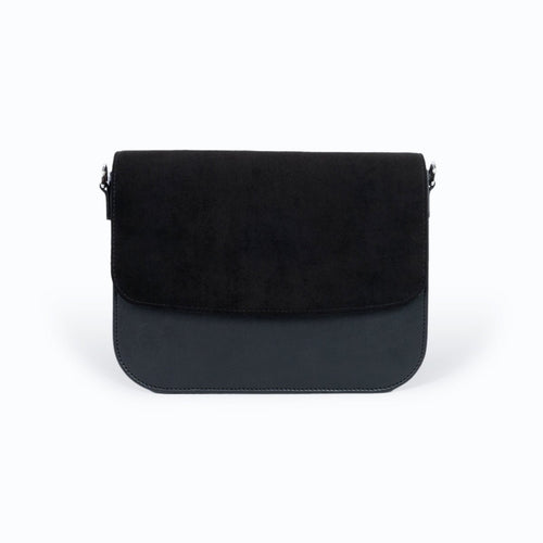 Sac vegan femme Brigitte Oxymore Noir – sac à main en cuir de pomme Uppeal™